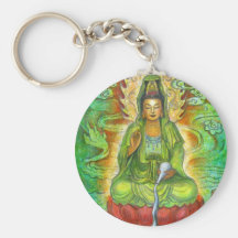 "Water Dragon" Kuan Yin Keychain