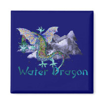 Water Dragon Refrigerator Magnet