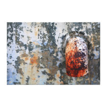 Water Drain Urban Decay Large Artwork Stretched Canvas Print