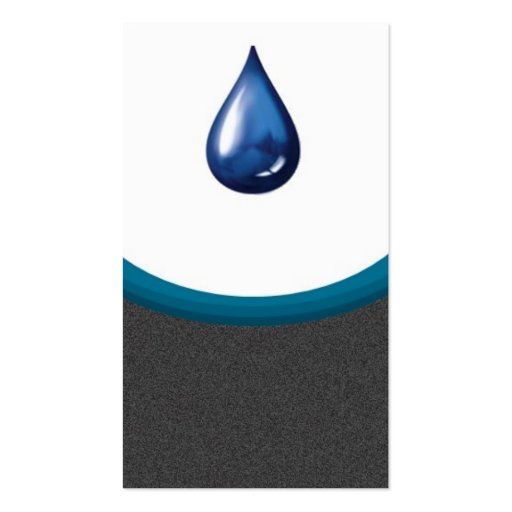 Water Drop business card (back side)