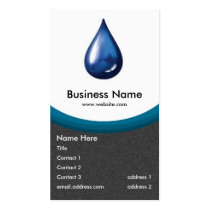 Water Drop business card business cards
