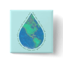 Water Drop Earth Button