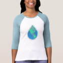 Water Drop Earth T-Shirt by teeboutique Water Drop Earth T-Shirt
