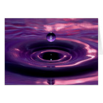 Water Drop - Electric Purple cards