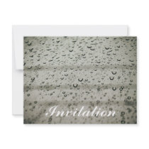 Water drop on a window invitations