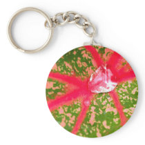 water drop on leaves keychains