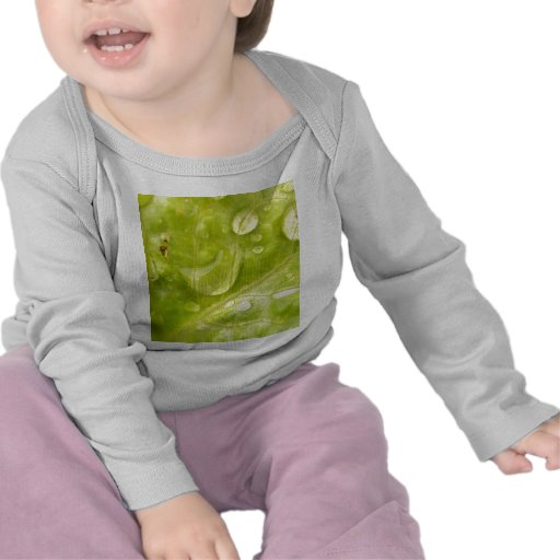 water drop on leaves t shirts