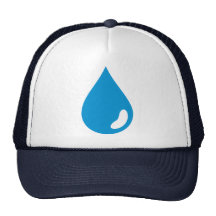Water drop trucker hat