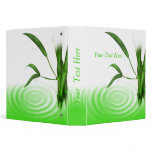 Water drop water ripple bamboo plant Binder