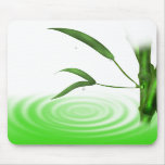 Water drop water ripple bamboo Plant Mousepad
