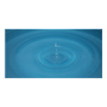 Water Droplet Personalized Photo Card
