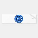 Water droplets smiley bumper stickers