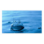 Water Droplets Splash Abstract Background Business Cards