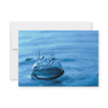 Water Droplets Splash Abstract Background Custom Invite