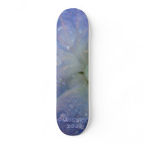 Water Drops Blue Hydrangea White center skateboards by misslscott2005 Water Drops Blue Hydrangea White center skateboards
