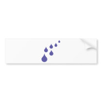 water drops bumper stickers