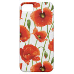 water drops on cute poppies iPhone 5 covers