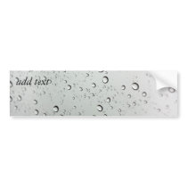 Water Drops on Glass Bumper Stickers