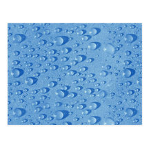 Water drops post card