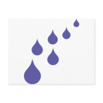 water drops postcard
