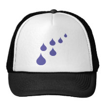 water drops trucker hats