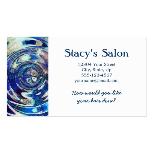 WATER Element Ripple Pattern Business Cards