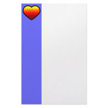 Water Elemental Heart Stationery Paper