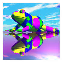 Water Fantasy Rainbow Frog posters