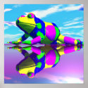 Water Fantasy Rainbow Frog posters