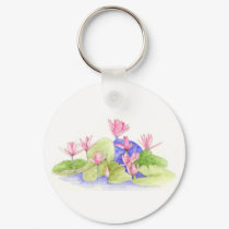 Water Flowers Keychain by floatinglemons Water Flowers Keychain