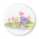 Water Flowers Magnet by floatinglemons Water Flowers Magnet