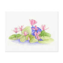 Water Flowers Postcard by floatinglemons Water Flowers Postcard
