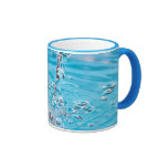 Water Flowing into a Pool Mugs