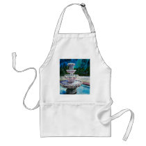 water fountain modern art acrylic painting aprons