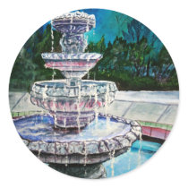 water fountain modern art acrylic painting stickers by dereklovessheila water fountain modern art acrylic painting stickers