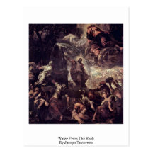 Water From The Rock By Jacopo Tintoretto Post Cards