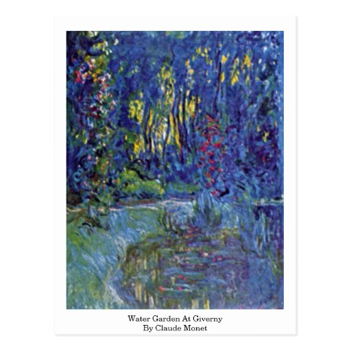 Water Garden At Giverny By Claude Monet Postcards
