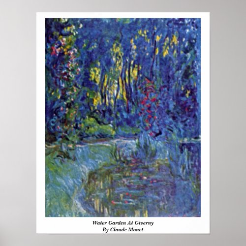 Water Garden At Giverny By Claude Monet Posters