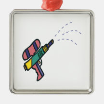 Water Gun Christmas Ornaments
