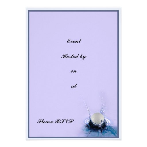 Water Hazard Personalized Announcement