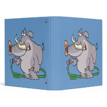 water hose elephant cartoon binders
