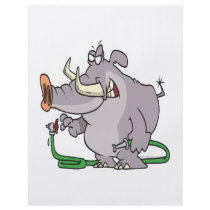 water hose elephant cartoon flyer
