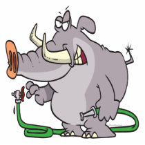 water hose elephant cartoon photo cut outs