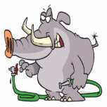 water hose elephant cartoon photo cut outs