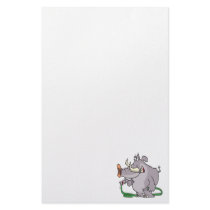 water hose elephant cartoon stationery