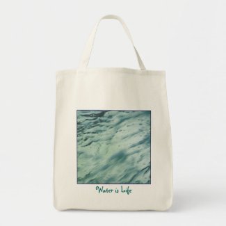 Water is Life Organic Tote Bag zazzle_bag