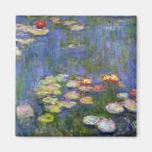 Water Lilies 10 Refrigerator Magnets