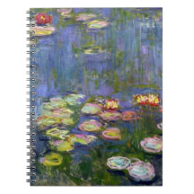 Water Lilies 10 Spiral Notebooks