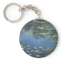 Water Lilies (1906) by Claude Monet Keychain