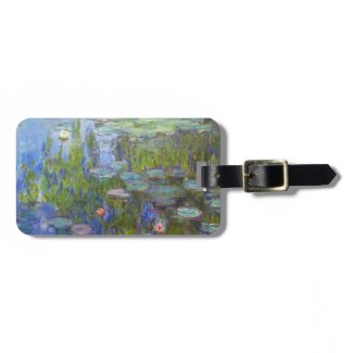 Water Lilies, 1915 Claude Monet cool, old, master, Tags For Luggage